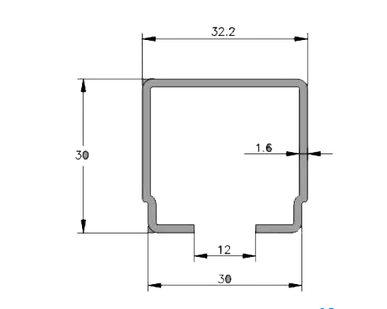 фото Направляющая 4м С-рельс H-C3001-4 (H-CO1-4)