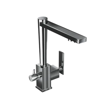 Фото №0 Кухонный смеситель 2 в 1 для питьевой и водопроводной воды Аквафор 82320-1С с гибкой подводкой в комплекте