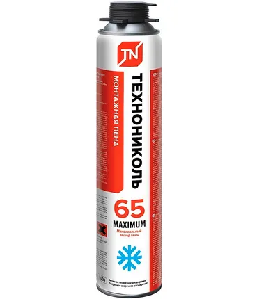 Фото №0 Пена монтажная ТЕХНОНИКОЛЬ 65 MAXIMUM всесезонная