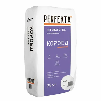 Фото №0 Штукатурка декоративная Perfekta Короед 2,5мм 25кг