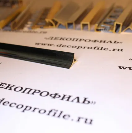 Фото №0 Угол внутренний Progress латунь 2,7 м - Латунь хромированная - 4,5 мм