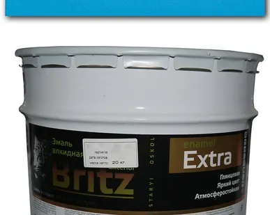 фото Эмаль ПФ-115 голубая 20 кг ГОСТ "БРИЦ"