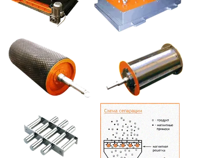 фото Железоотделители (сепараторы) на постоянных магнитах