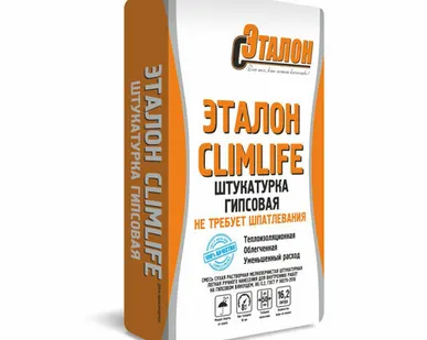 фото Штукатурка гипсовая Эталон ClimLife серая 30 кг