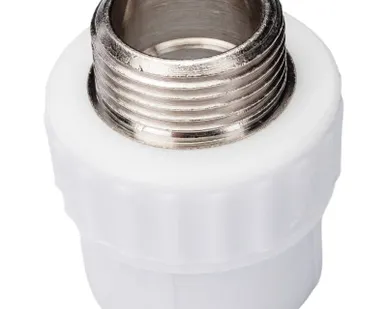 фото Муфта полипропиленовая комбинированная 20мм*3/4 дюйма, наружная резьба Valfex