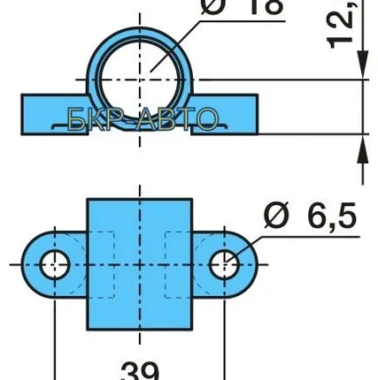 Фото №0 Кронштейн датчика ABS BPW H = 12.5 03.189.07.87.0