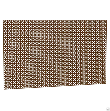 Фото №0 Лист хдф перфорированный PRESKO окрашенный Орех / Эфес(600х1200х3)