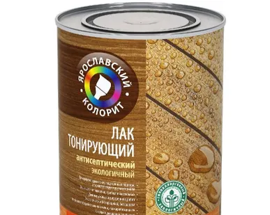 фото Лак акриловый тонирующий антисептический экологичный “ЯРОСЛАВСКИЙ КОЛОРИТ”