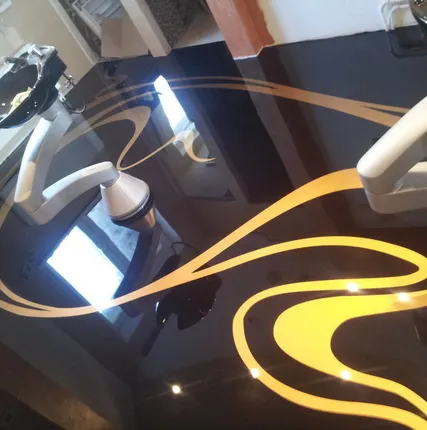 Фото №0 Полимерные полы с узорами