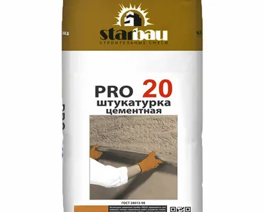 фото Штукатурка цементная StarBau PRO 20 25кг