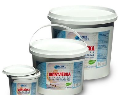 фото Шпатлёвка готовая акриловая "Мастер" 4,5кг
