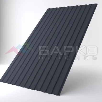 Фото №0 Профлист С-10 -1170 мм (1100 мм) 00005524/45 RAL 7024 Полиэстер 0.45