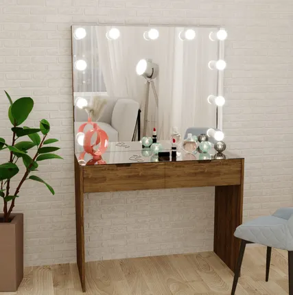 Фото №0 Туалетный столик темное дерево