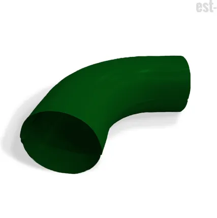 Фото №0 Колено трубы D100 | RAL 6005 Зелёный мох