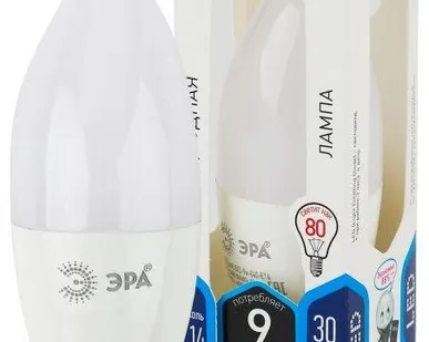 фото Лампа светодиодная BXS-9w-840-E14 свеча на ветру 720лм ЭРА Б0027974