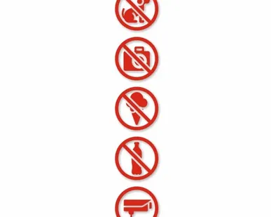 фото Набор круглых наклеек для витрин