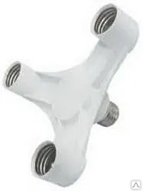 фото Переходник с Е27 на 3*Е27 А7Т37SEAY широкий серебряный