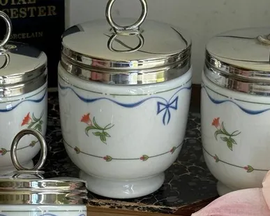 фото Кодлер на 2 яйца Royal Worcester фарфор Англия