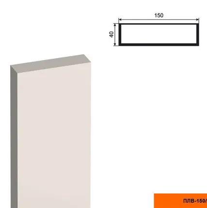 Фото №0 Декоративная пилястра ПЛВ - 150/2 (тело), 2500х40х150
