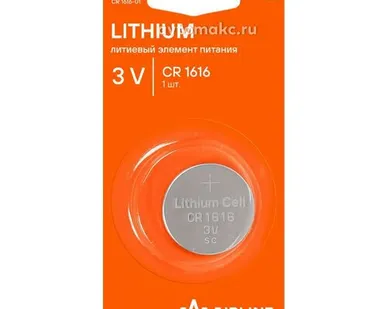 фото AIRLINE Батарейка CR1616 3V для брелоков сигнализаций литиевая 1 шт.