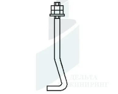 фото Болт фундаментный 1.2 М16Х1000 ст.3, ст.09Г2С, ст. 40Х ГОСТ 24379.1-80 (12)