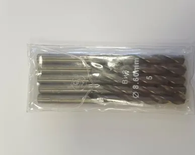 фото 8.6мм сверло по металлу Р6М5 ВИЗ 5шт