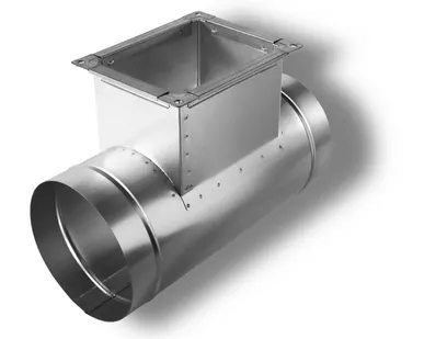 фото Тройник(КР2) -Ф200 -200х150 -100 -Ф200 -320 (Оц.ст./0,5/Н-Ф20-Н)