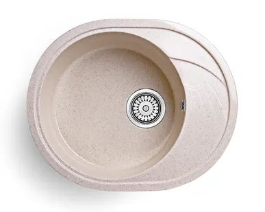 фото Мойка ГЛЯНЦЕВАЯ КВАРЦ 570LL -9 МОЛОЧНО РОЗОВЫЙ