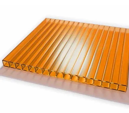 Фото №3 Сотовый поликарбонат NOVATTRO Оранжевый 16 мм (2,1*6 м)