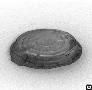 фото Люк чугунный телефонный легкий тип Л (ГТС) на шарнире с замком