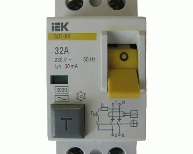 фото УЗО ИЭК ВД1-63 2P 32А 30мА
