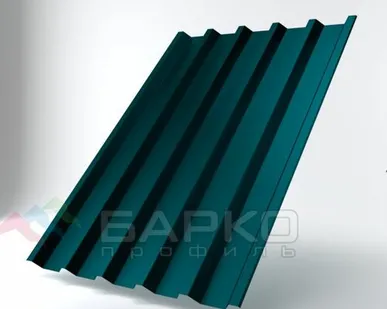 фото Профлист Н-44 - 1050 мм (1000 мм) Водная синь RAL 5021 Полиэстер 0.65