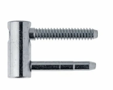 фото Петля ввертная, 4-штыревая, 3D, створочная часть, диаметр 16 мм, сталь, хромированный