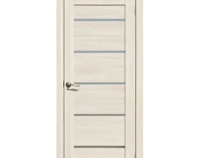 фото Дверь межкомнатная 206 (La Stella) стекло матовое, экошпон, Ясень снежный 2000х700мм