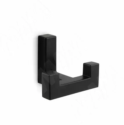 Фото №0 Крючок двухрожковый черный матовый (HK.34.BLM)