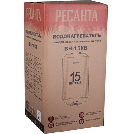 Фото №8 Водонагреватель накопительный Ресанта ВН-15КВ