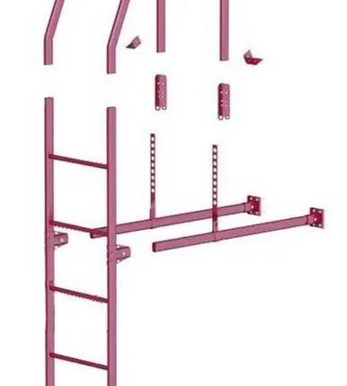 Фото №0 Фасадная лестница BORGE3 м верхняя
секция.