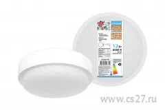 фото Светодиодный светильник LED ДПП 3901 12Вт 6500К IP65 белый круг 155*62 мм Народный