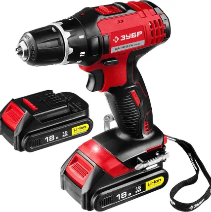 Фото №0 Шуруповерт аккумуляторный Зубр ДА-18-2-ЛИ КНМ2