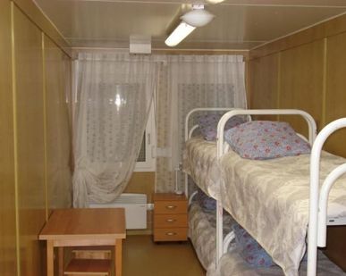 фото Бытовка, блок - контейнер СТАНДАРТ с кроватями