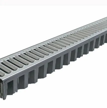 Фото №0 Лоток водоотводный пласт с решеткой стальной