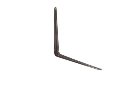 фото Кронштейн угловой с ребром, 300х350 мм, коричневый// СИБРТЕХ