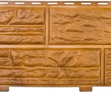 Фото №0 Формованный сайдинг Альта-Профиль Сланцевая порода цвет Золотистый