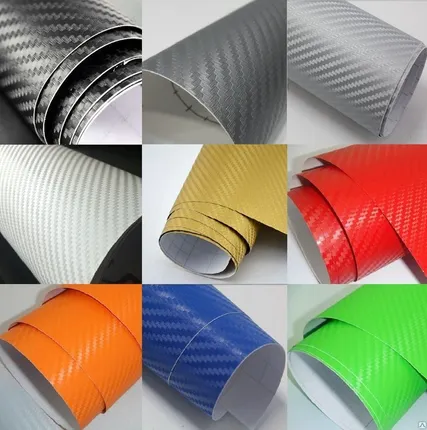 Фото №0 Карбоновая пленка 3D (разные цвета)