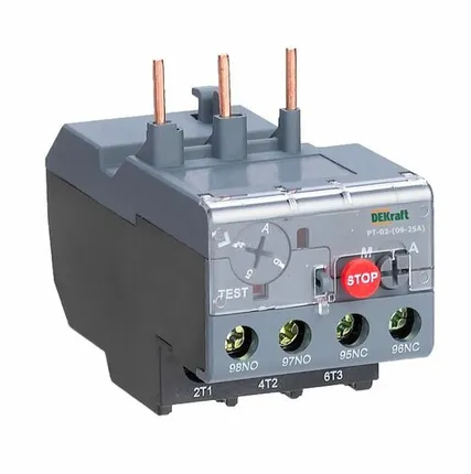 Фото №0 Реле тепловое 2.5А-4.0А для контакторов 09-25А DEKraft 23162DEK