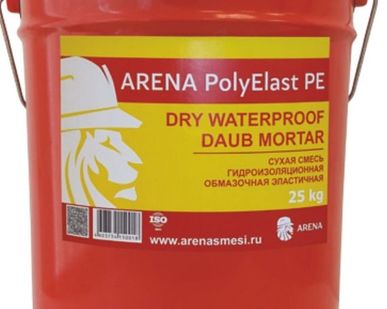 фото Гидроизоляция эластичная однокомпонентная Arena PolyElast PE 25 кг