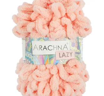 фото Пряжа ARACHNA "LAZY" 100% микрополиэстер 100 г 8.5 м №06 св.коралловый