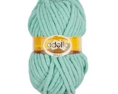 фото Пряжа ADELIA "DOLLY" 100% полиэстер 100 г 40 м №01 БЕЛЫЙ