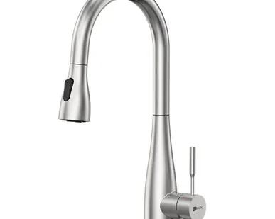 фото Смеситель Lemark Expert LM5084S для кухни с выдвижным поворотным изливом