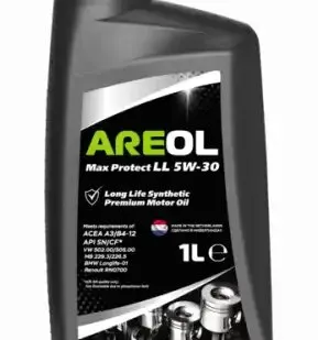 фото Моторное масло AREOL Max Protect LL 5W30AR012 5W-30 синтетическое 1 л